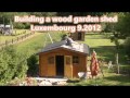 building an wood garden shed